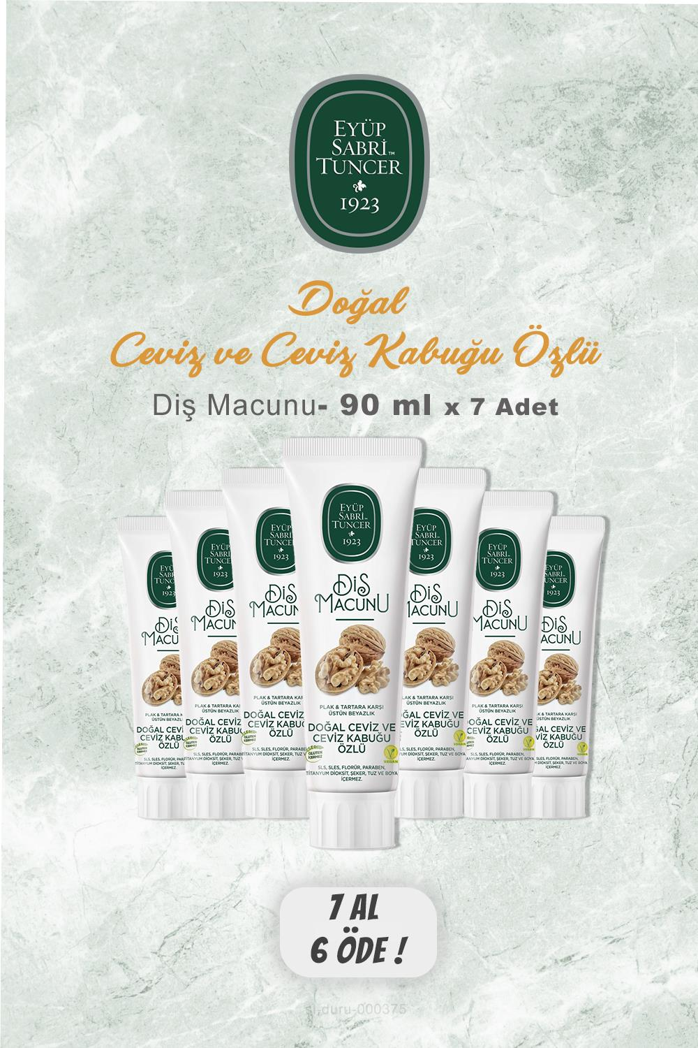 7 AL 6 ÖDE Eyüp Sabri Tuncer Diş Macunu Ceviz Özlü 90 ml
