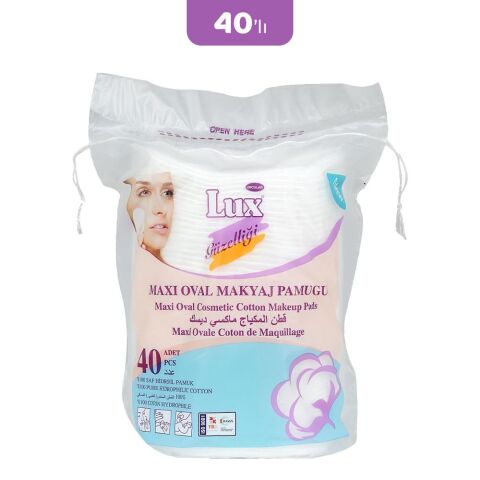 Lux Disk Oval Makyaj Pamuğu 40' lı