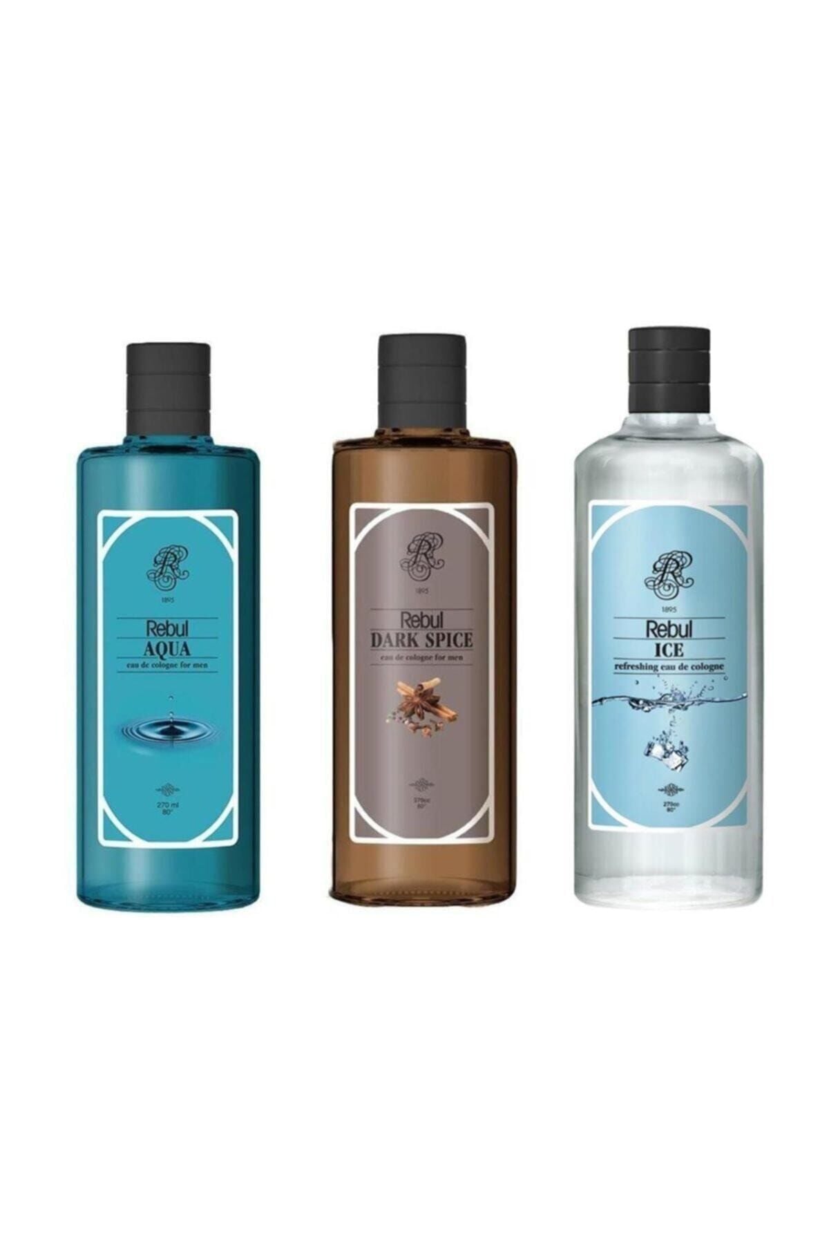 Rebul Dark Spice, Aqua ve Ice 270ML x 3 Adet