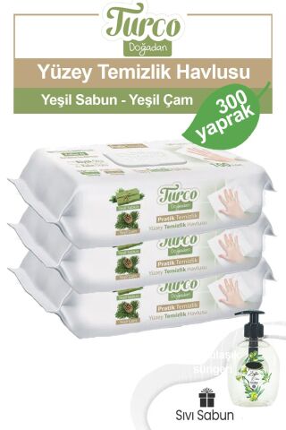 Baby Turco Pratik Yüzey Temizlik Havlusu 3 x 100 adet
