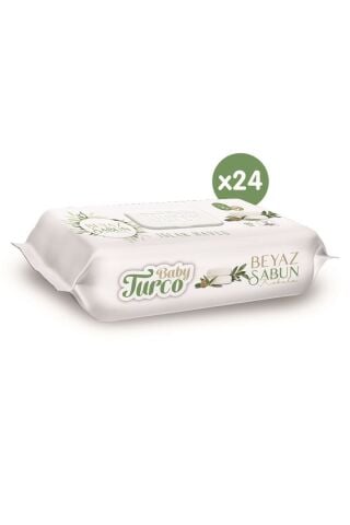 Baby Turco Turco Baby Islak Havlu 90'lı Beyaz Sabun X24 Adet