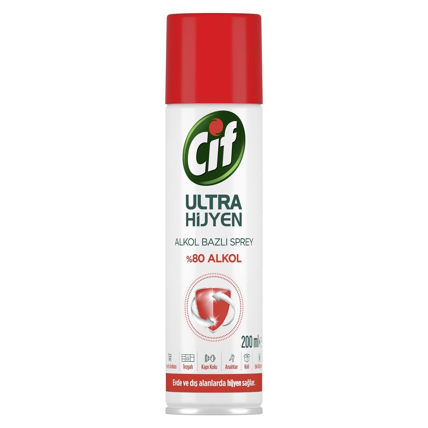 Cif Ultra Hijyen Alkol Bazlı Sprey 200 ml