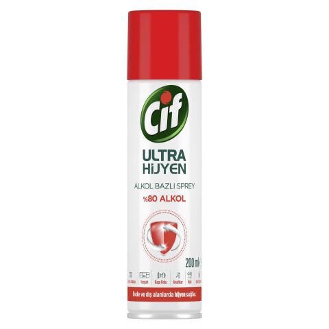 Cif Ultra Hijyen Alkol Bazlı Sprey 200 ml