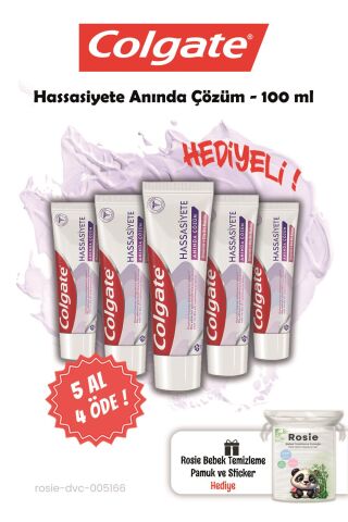 5 AL 4 ÖDE Colgate Hassasiyete Anında Çözüm 100 ml ve Rosie Hediye