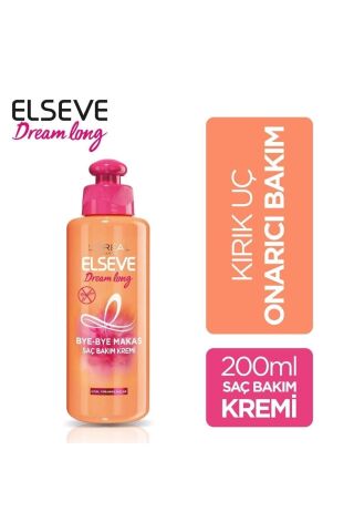 Elseve Loreal Dream Long Bye Bye Makas Saç Bakım Kremi 200 Ml