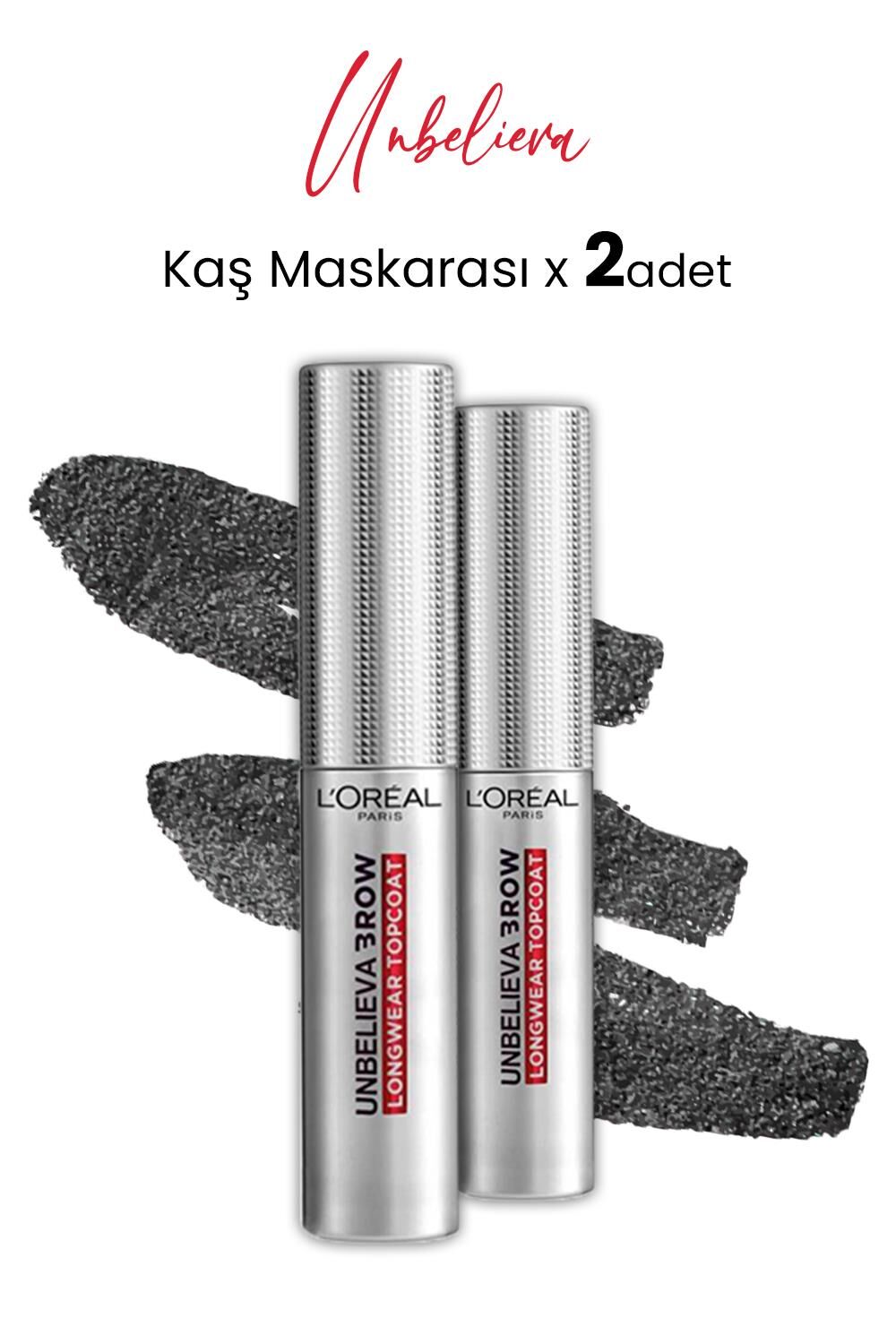 Loreal Paris Unbelieva Brow Uzun Süre Kalıcı Şeffaf Kaş Maskarası x 2 Adet
