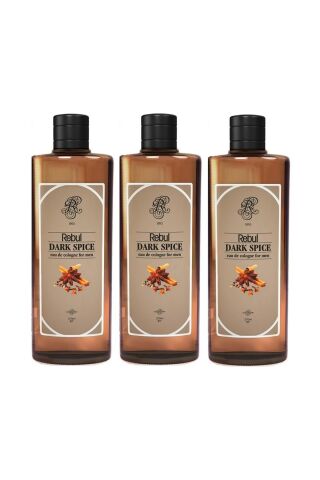 Rebul Dark Spice Kolonya 270ML x 3 Adet (Cam Şişe)