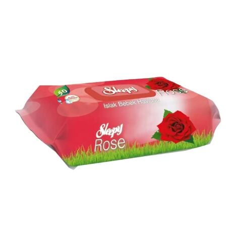 Sleepy Gül Kokulu Islak Bebek Havlusu 50 Yaprak