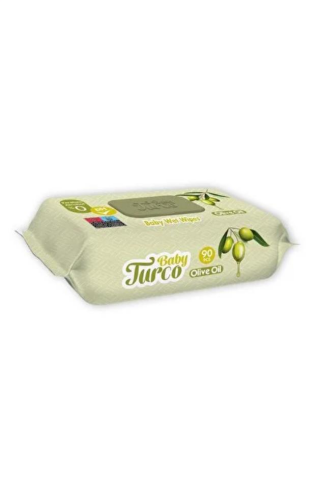Baby Turco 7 Paket Zeytinyağlı Islak Havlu 90'lı ve Rosie Koku Hediye