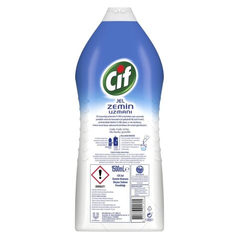 Cif Jel Zemin Uzmanı Beyaz Sabun Ferahlığı 1500 ml