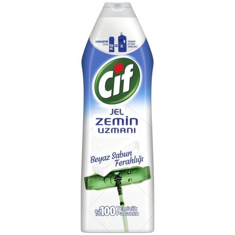 Cif Jel Zemin Uzmanı Beyaz Sabun Ferahlığı 1500 ml