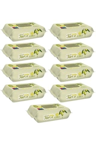 Baby Turco Zeytinyağlı Islak Havlu 90'lı X9 Adet