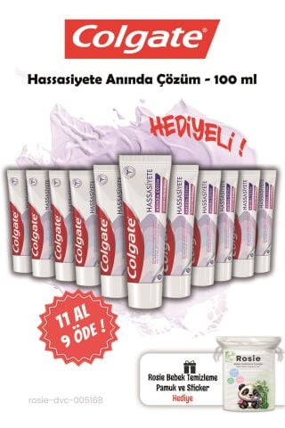 Colgate 100 ml 11 AL 9 ÖDE Hassasiyete Anında Çözüm ve Rosie Hediye