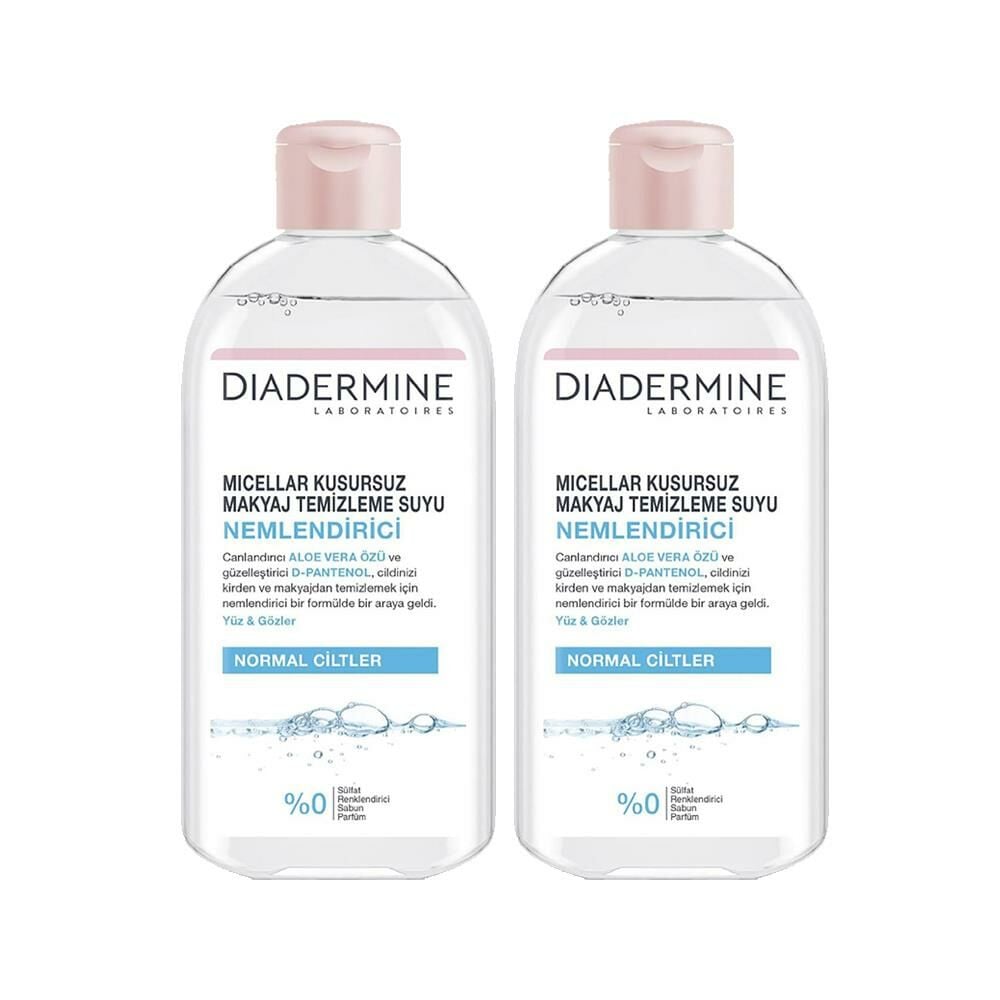 Diadermine Micellar Kusursuz Makyaj Temizleme Suyu Nemlendirici 400 ml x 2 Adet