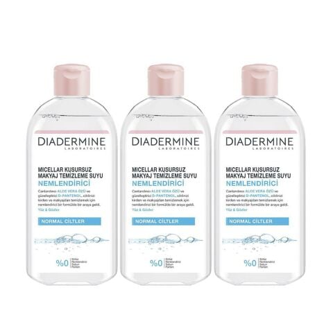 Diadermine Micellar Kusursuz Makyaj Temizleme Suyu Nemlendirici 400 ml x 3 Adet