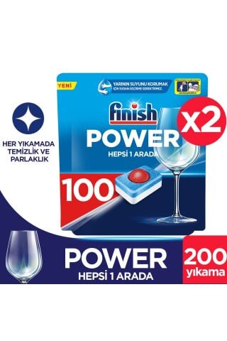 Finish Hepsi Bir Arada 200 Tablet (100 'lü x 2 Adet)