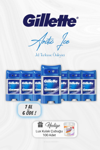 7 AL 6 ÖDE Gillette Jel Arctic Ice Terleme Önleyici 70 ml, Kulak Çubuğu Hediyeli