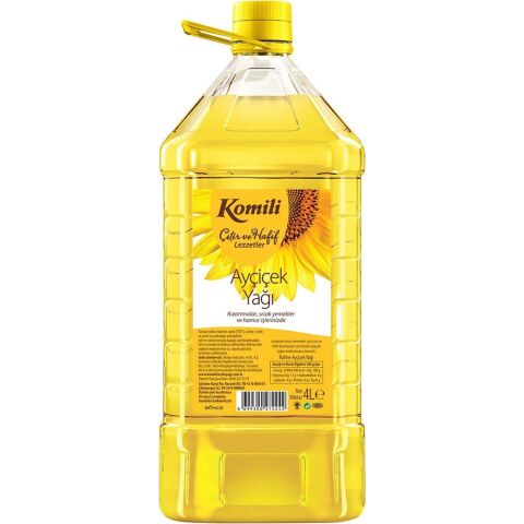 Komili Ayçiçek Yağı Pet 4 lt