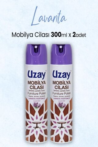 Uzay Mobilya Cilası Lavanta 300 ml x 2 Adet