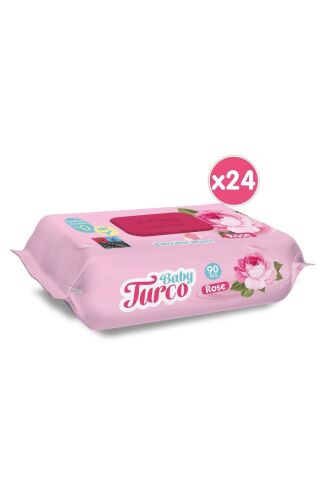 Baby Turco Güllü Bebek Havlusu 90x24 2160 Yaprak