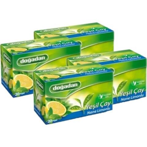 Doğadan Yeşil Çay Nane Limon Karışımı 4 Kutu