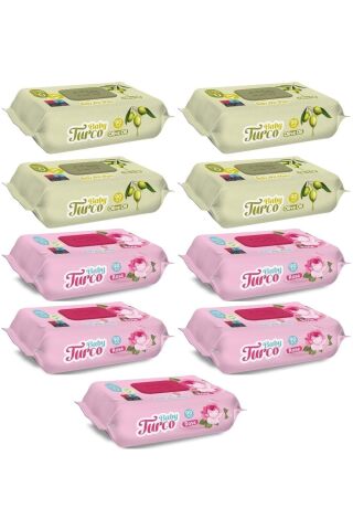 Gül Kokulu 90'lı X5 ve Zeytinyağlı 90'lı X4 810 Yaprak Baby Turco