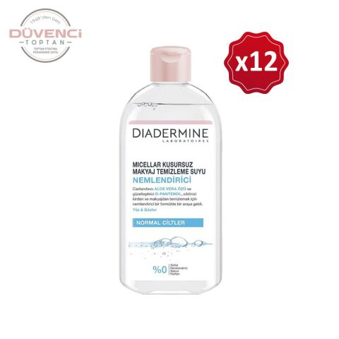 Diadermine Micellar Kusursuz Makyaj Temizleme Suyu Nemlendirici 400 ml x 12 Adet