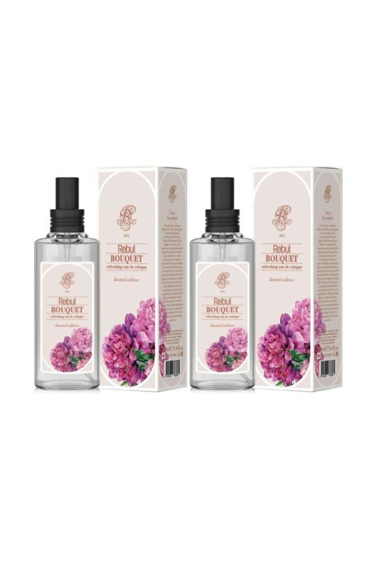 Rebul Bouquet Kolonya 100 ml (Cam Şişe) Spreyli (Buket - Şakayık) * 2 Adet