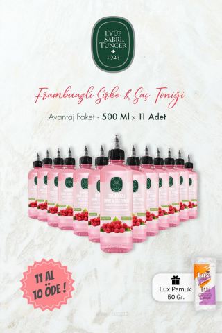 Eyüp Sabri Tuncer Frambuazlı Sirke & Saç Toniği 500 ml 11 AL 10 ÖDE ve Pamuk