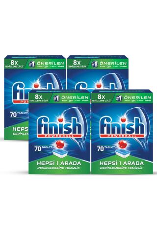 Finish Hepsi Bir Arada Bulaşık Makinesi Deterjanı Tableti 70 Yıkama