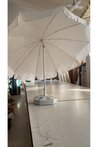 world sea home Plaj Balkon Bahçe Şemsiye 10 telli 200 cm Kalın Kumaş+BİDON DAHİL