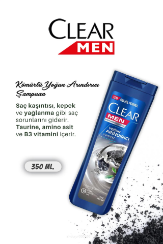 4 AL 3 ÖDE Clear Men Kepeğe Karşı Etkili Şampuan 350 ml, Kulak Çubuğu Hediyeli