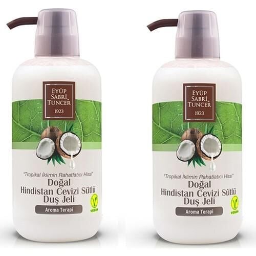 Eyüp Sabri Tuncer Doğal Hindistan Cevizi Sütlü Duş Jeli 600 ml x 2