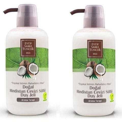 Eyüp Sabri Tuncer Doğal Hindistan Cevizi Sütlü Duş Jeli 600 ml x 2