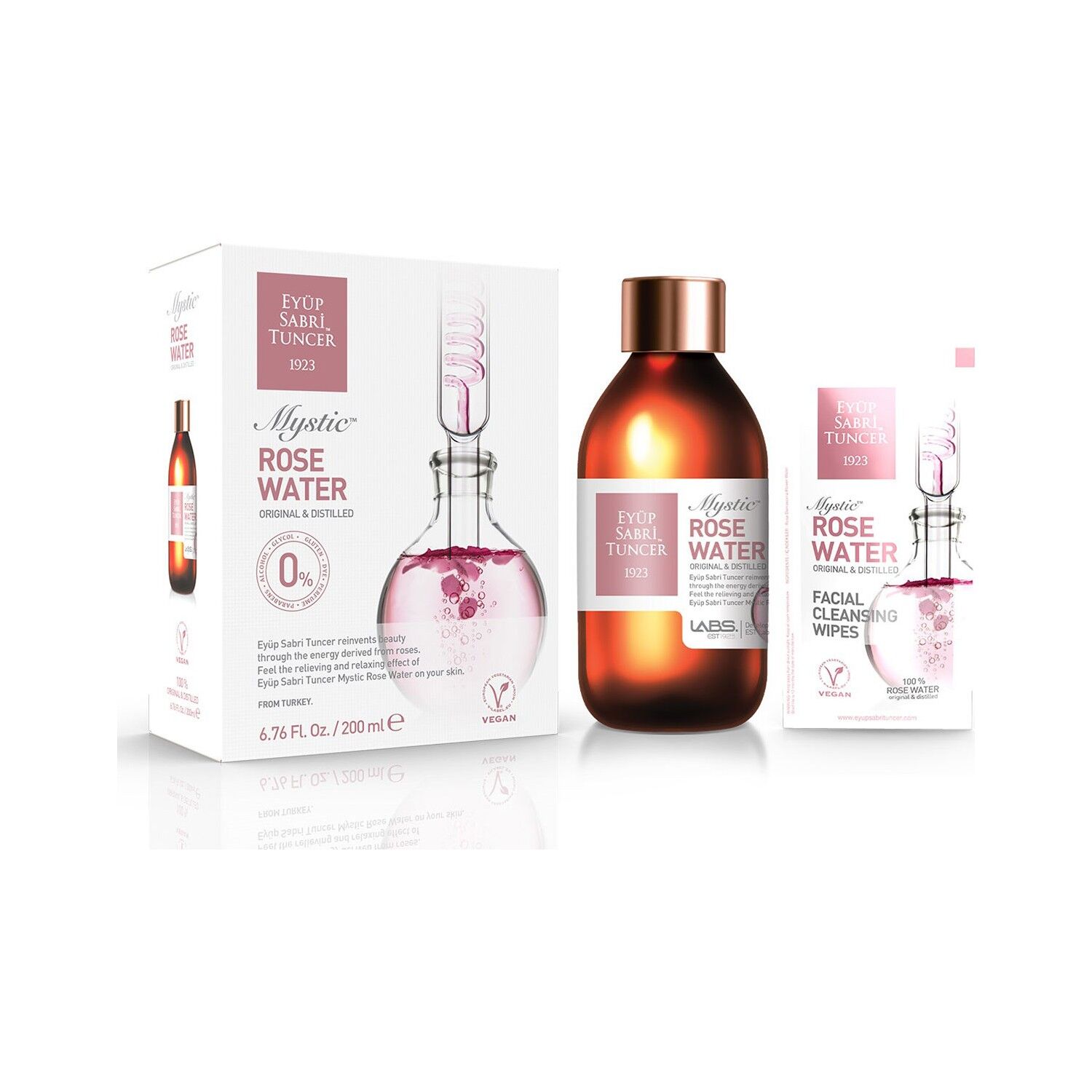 Eyüp Sabri Tuncer Mistik Gül Suyu Cam Şişe 200 ml