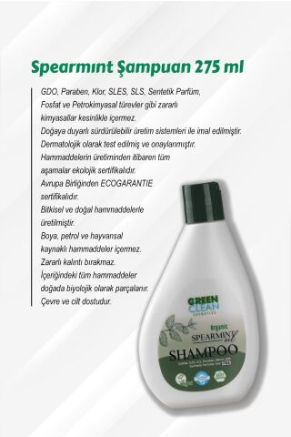 Green Clean Spearmint Şampuan 275 ml 7 AL 6 ÖDE ve Rosie Hediye