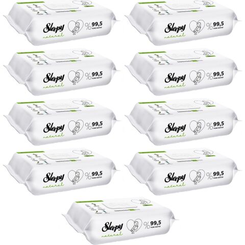 Sleepy Islak Havlu 90 Yaprak Natural Yenidoğan 9 Lu 810 Yaprak