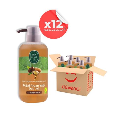 Eyüp Sabri Tuncer Doğal Argan Yağlı Duş Jeli 600 ML x 12