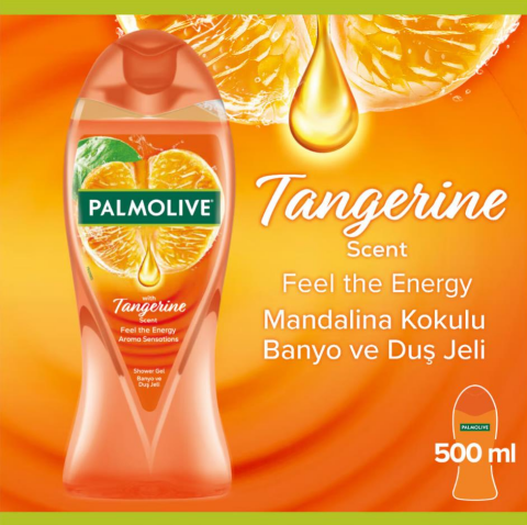Palmolive Tangerine Feel the Energy Duş Jeli 500 ml
