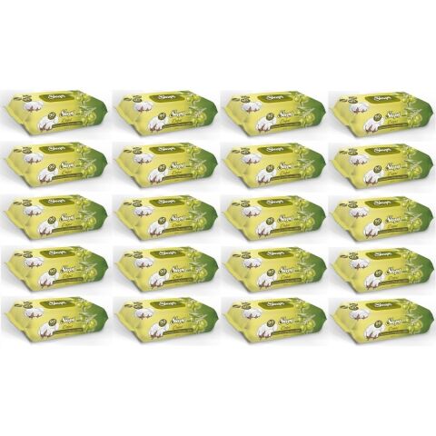 Sleepy Islak Havlu 90 Yaprak 20 Li Pamuk&zeytinyağlı