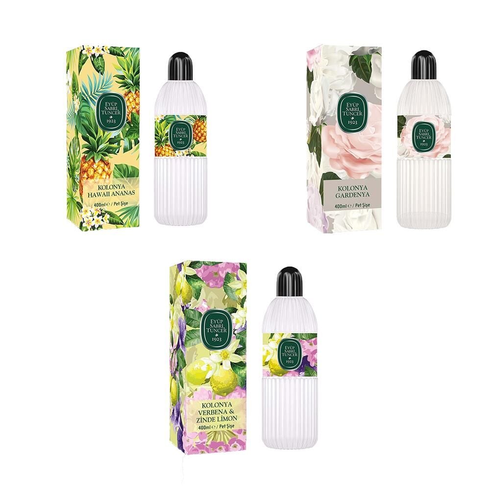 Eyüp Sabri Tuncer Kolonya Verbena & Zinde Limon, Hawaii Ananas ve Gardenya