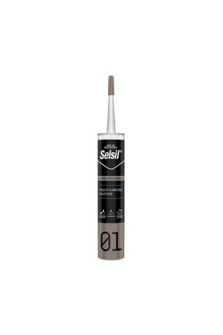Selsil Genel Amaçlı Silikon Şeffaf 280gr (25 Adet)