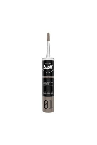 Selsil Genel Amaçlı Silikon Şeffaf 280gr (25 Adet)