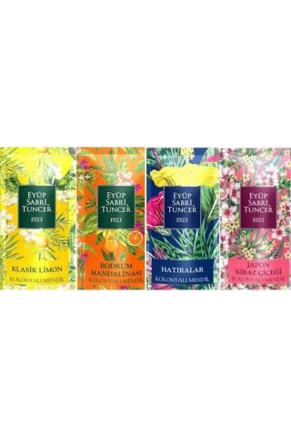 Eyüp Sabri Tuncer Kolonyalı Mendil 4' lü Set