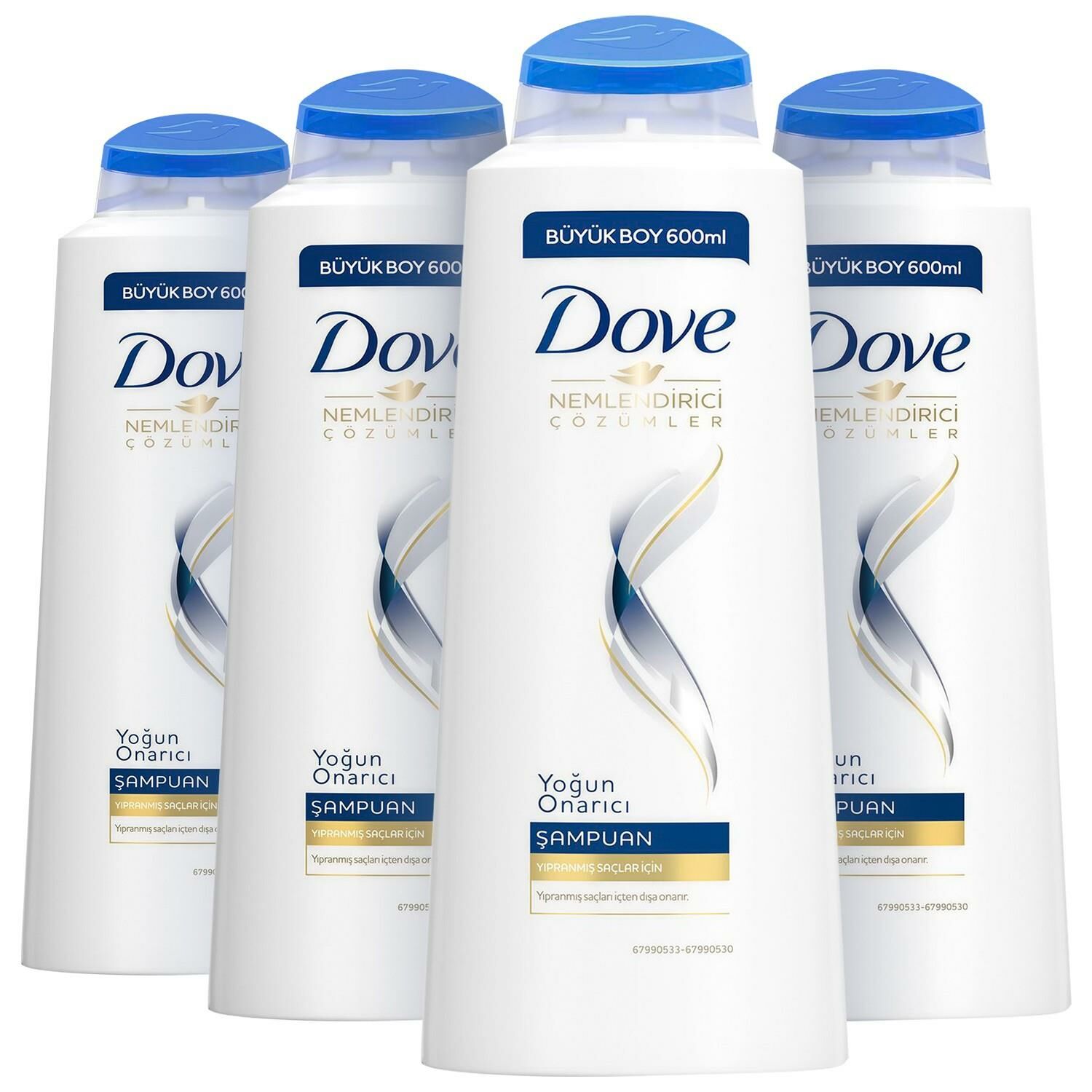 Dove Yoğun Onarıcı Saç Bakım Şampuanı 600 ML x 4
