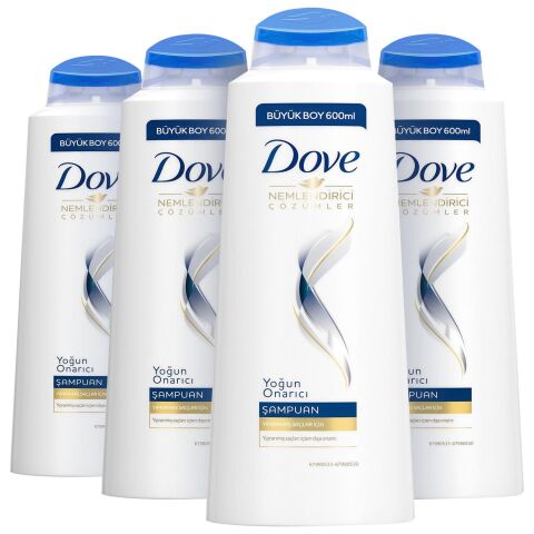 Dove Yoğun Onarıcı Saç Bakım Şampuanı 600 ML x 4