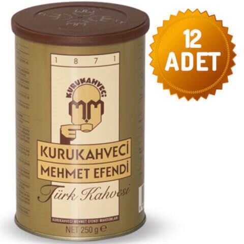 Kurukahveci Mehmet Efendi Türk Kahvesi 250 Gr x 12 Adet
