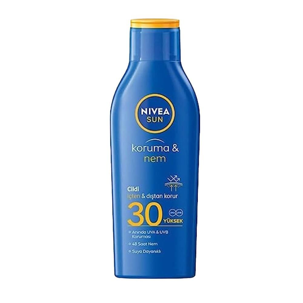 Nivea Sun SPF30 Güneş Koruyucu & 48 Nemlendirici Güneş Losyonu 200 ml