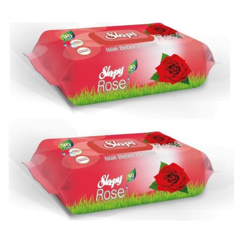 Sleepy Gül Kokulu Islak Havlu 90'lı x 2