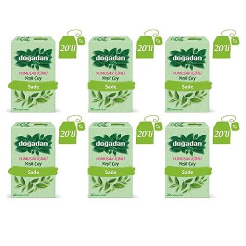 Doğadan Yumuşak İçimli Yeşil Çay x 6 adet